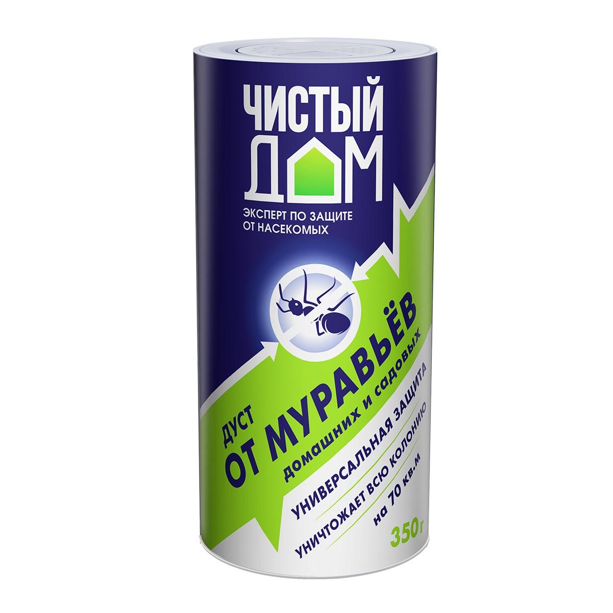 Дуст Чистый Дом от муравьев без запаха туба 350г (12шт)