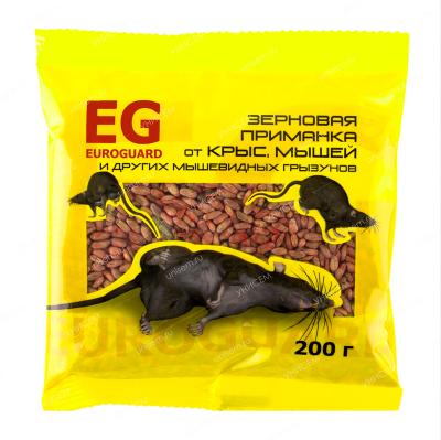 Зерно EUROGUARD от крыс и мышей 200гр (40 шт) пр-во Италия